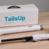 TailsUp Electric Rotary Household Cleaning Brush, Cordless Rotary Scrubber Brush, Replaceable Brush Head and Adjustable Extension Handle, Electric Cleaning Brush for Bathroom Floor Tiles (White) - Image 6